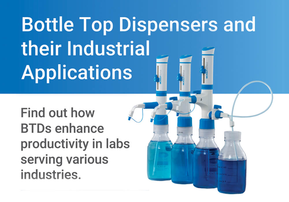 Industrial Applications of Bottle Top Dispensers Microlit