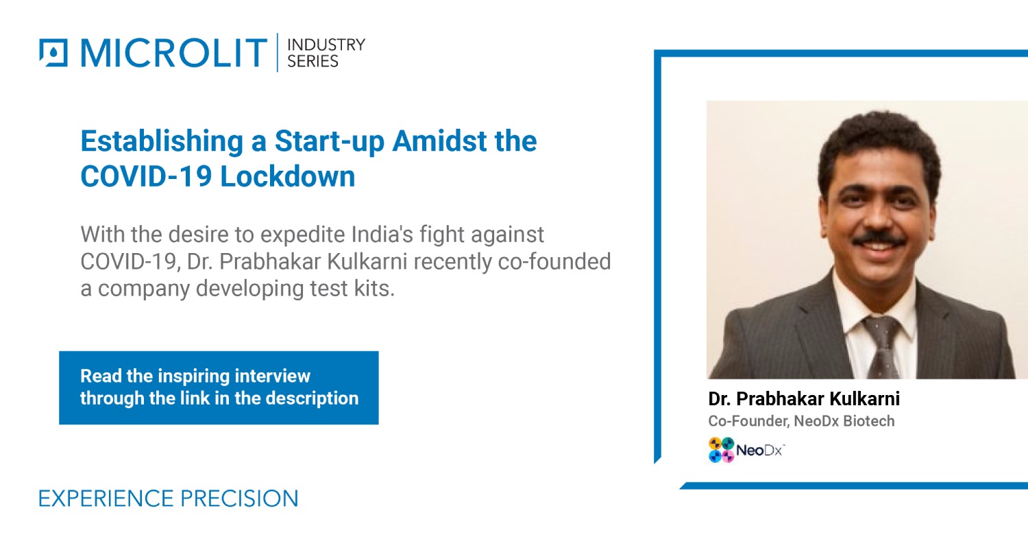 Dr. Prabhakar Kulkarni shares the story of establishing a start-up amidst the COVID-19 lockdown
