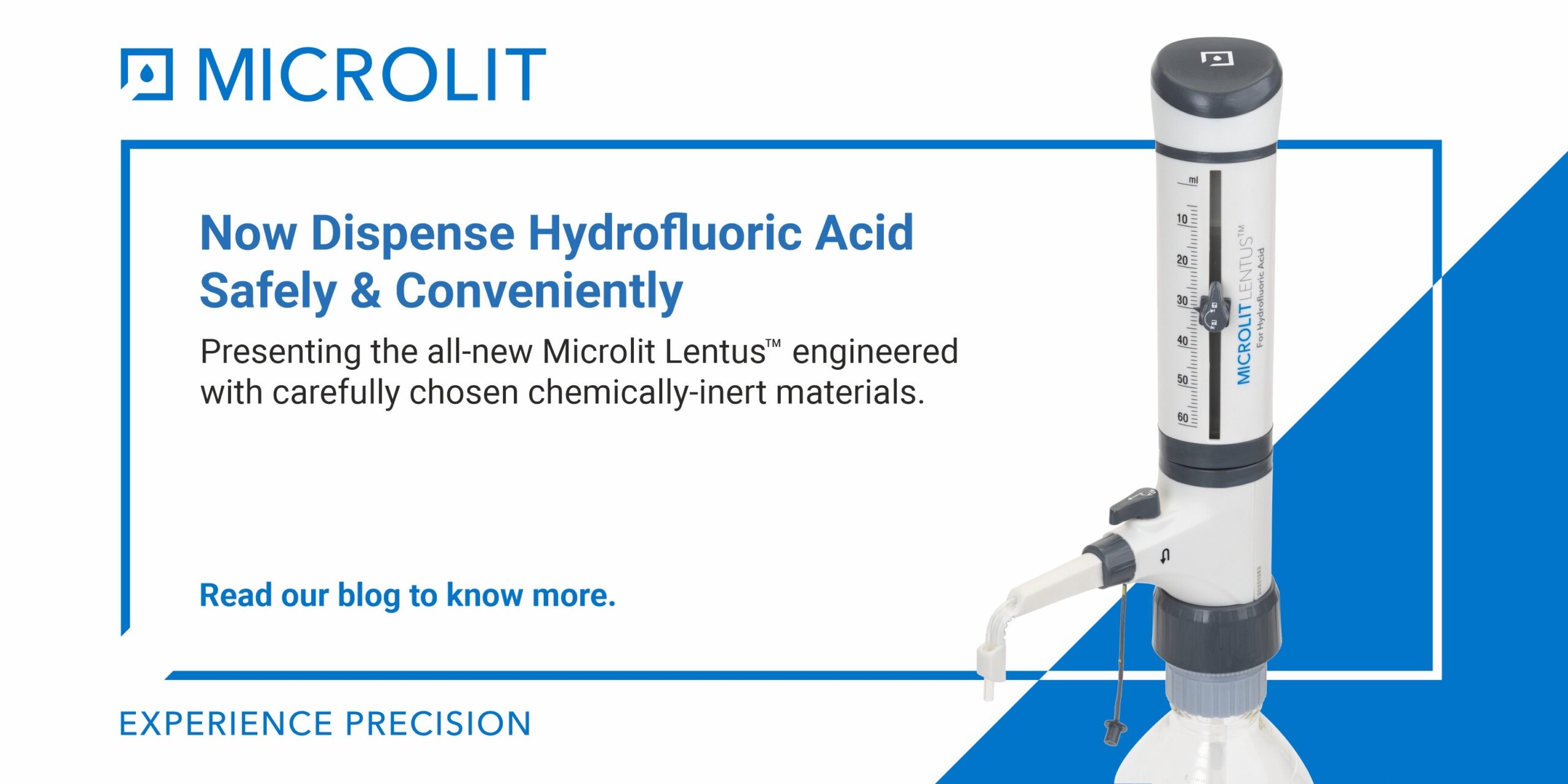Dispense Hydrofluoric Acid Fearlessly with the New Microlit LentusTM
