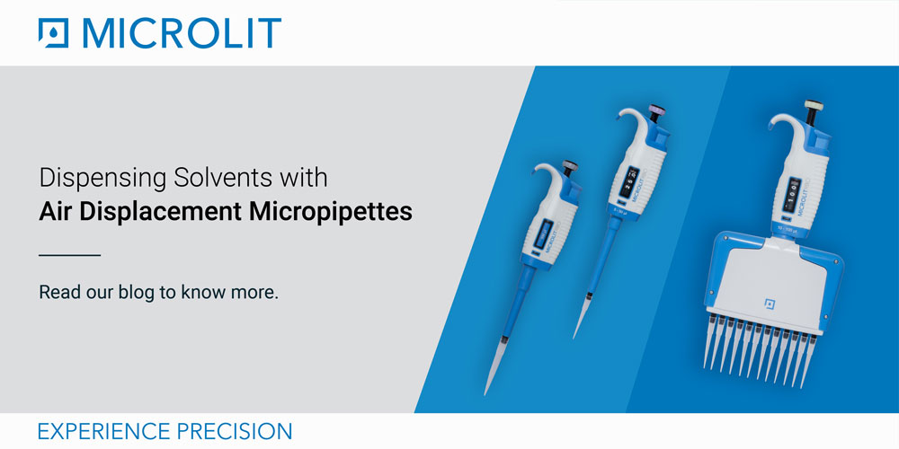 Dispensing Solvents with Air Displacement Micropipettes