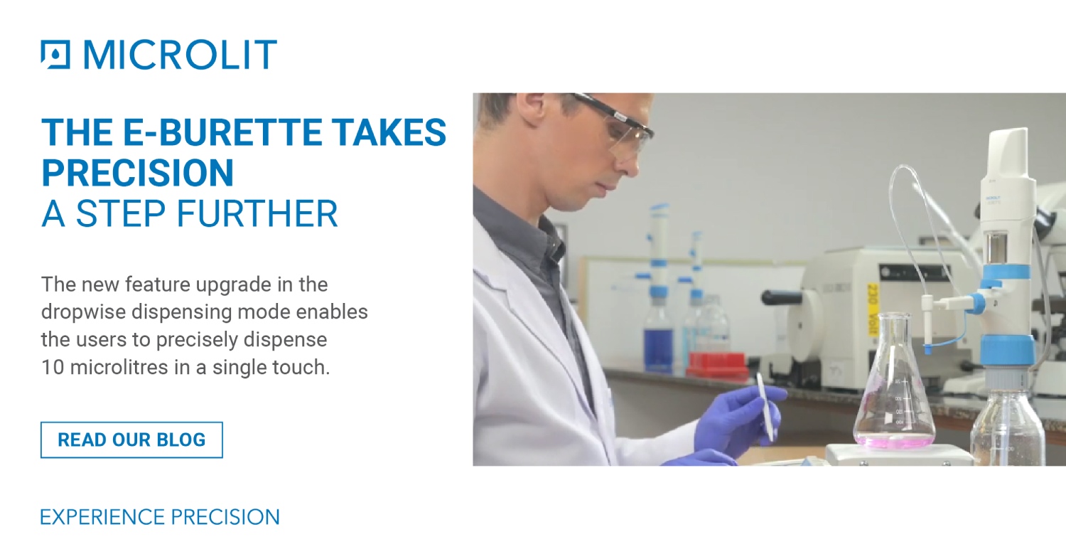 Enhancing Accuracy with the New and Improved Dropwise Dispensing Feature in the Microlit E-Burette