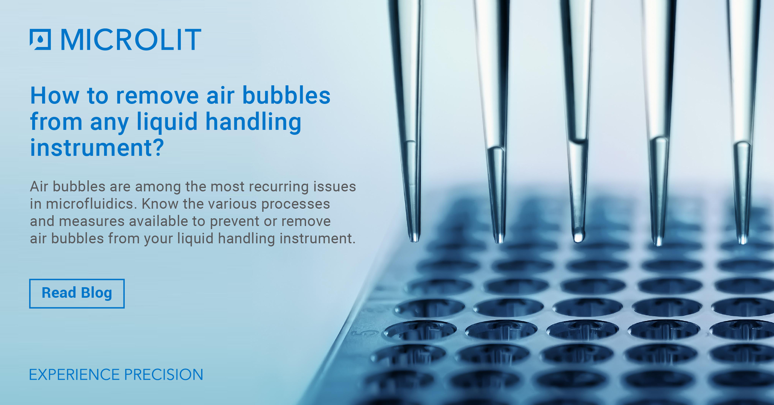 How to remove air bubbles from any liquid handling instrument?