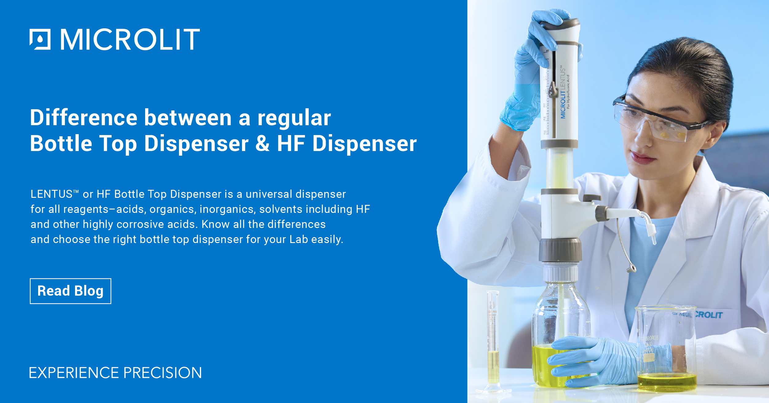 Difference between a regular Bottle Top Dispenser & HF Dispenser