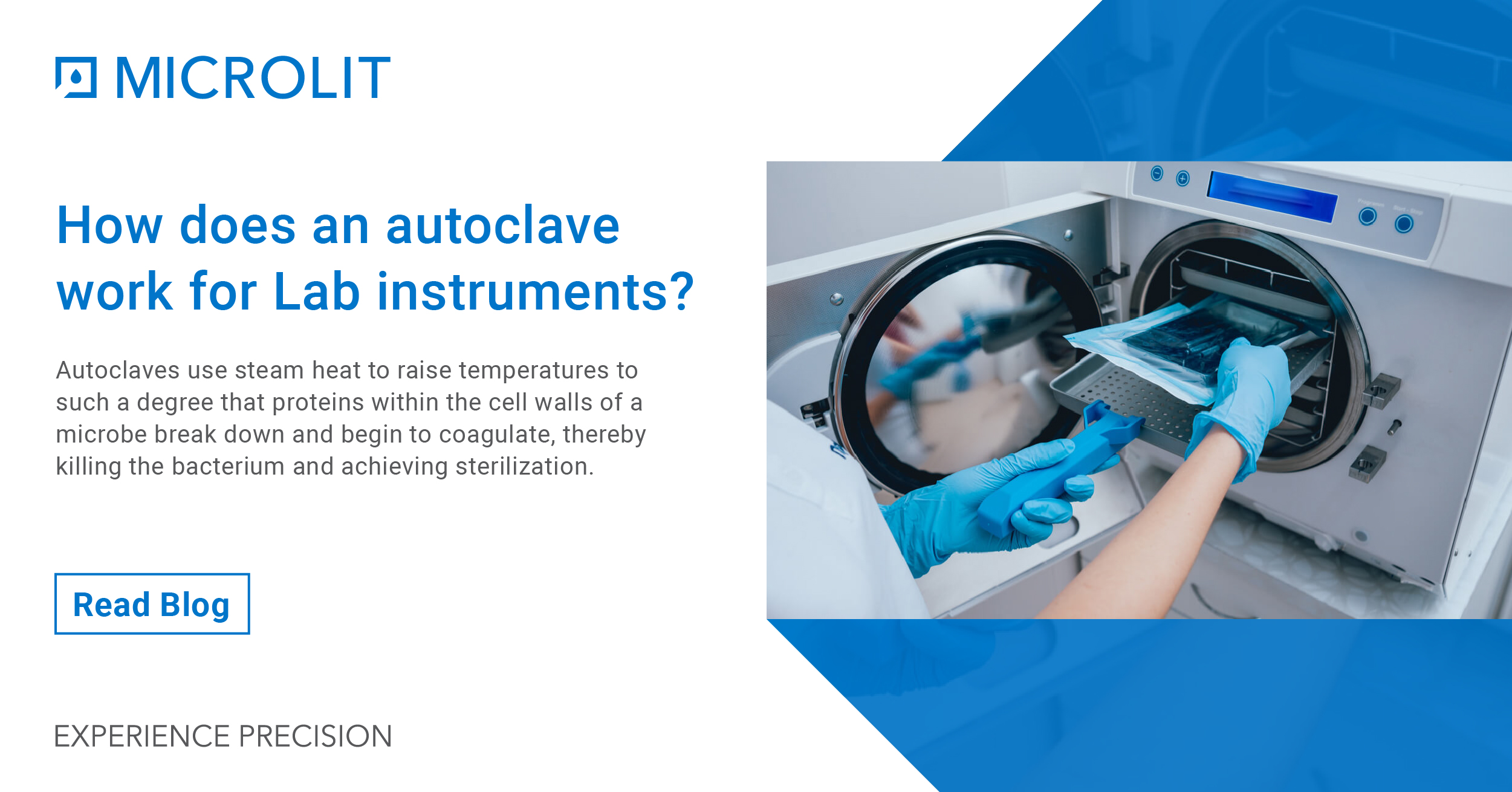 How does an autoclave work for Lab instruments?