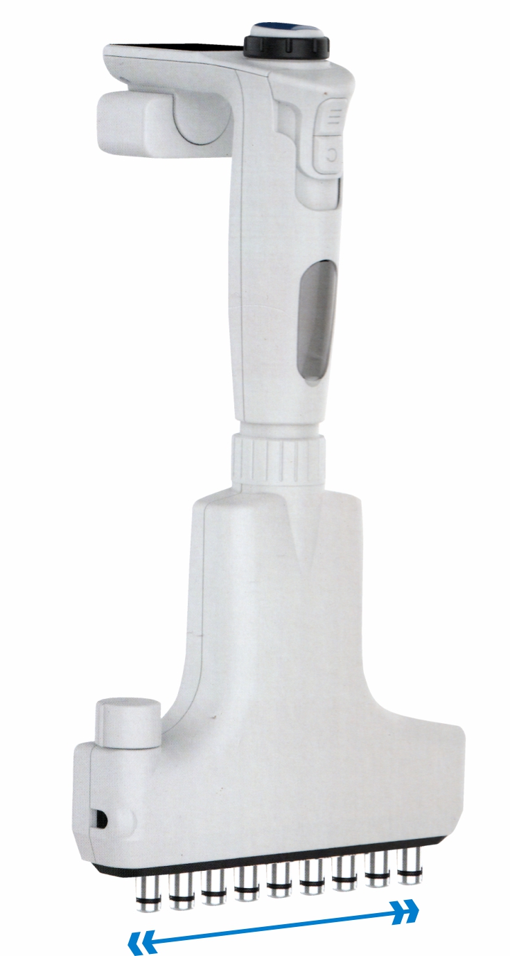 AQUA Multi Channel Adjustable / Variable Spacing Electronic Micropipette (4/6/8/12 Channel)