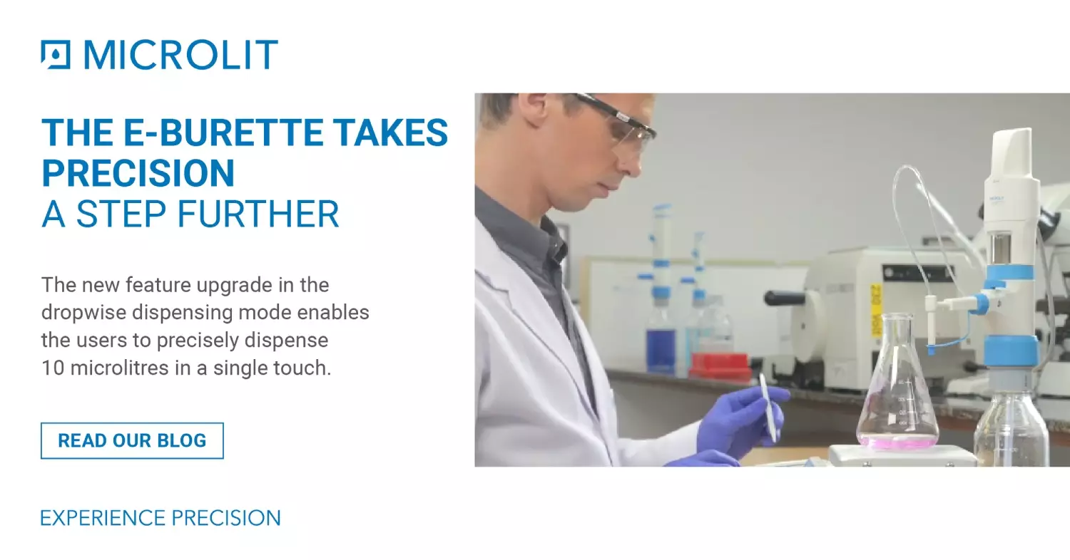 Enhancing Accuracy with the New and Improved Dropwise Dispensing Feature in the Microlit E-Burette