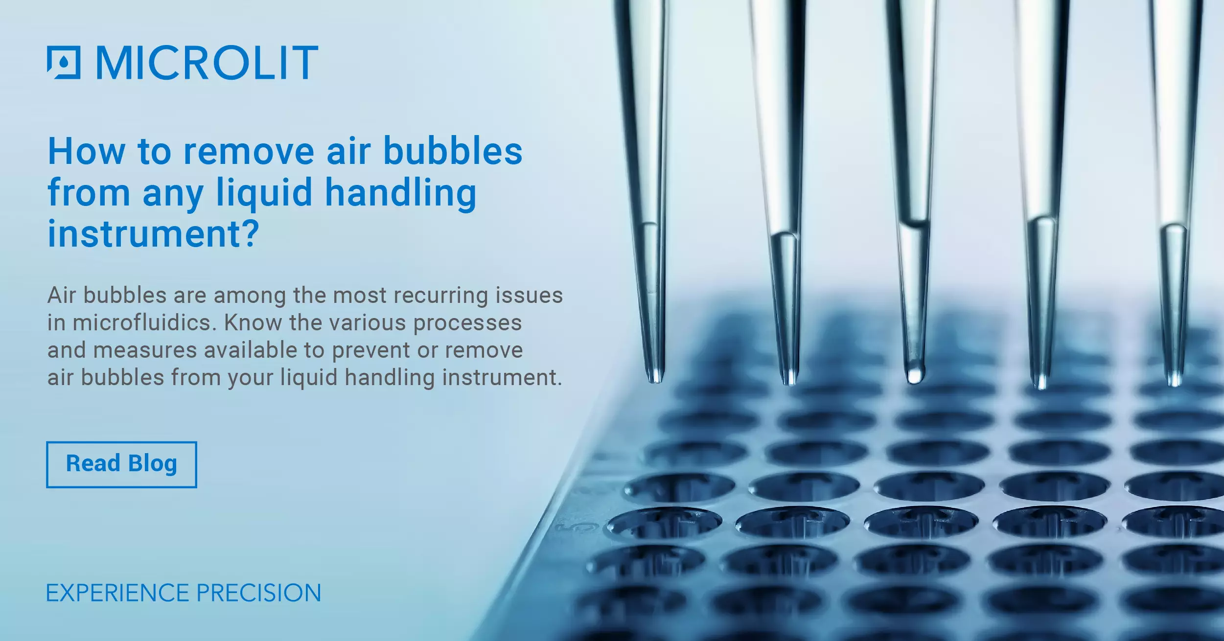 How to remove air bubbles from any liquid handling instrument?