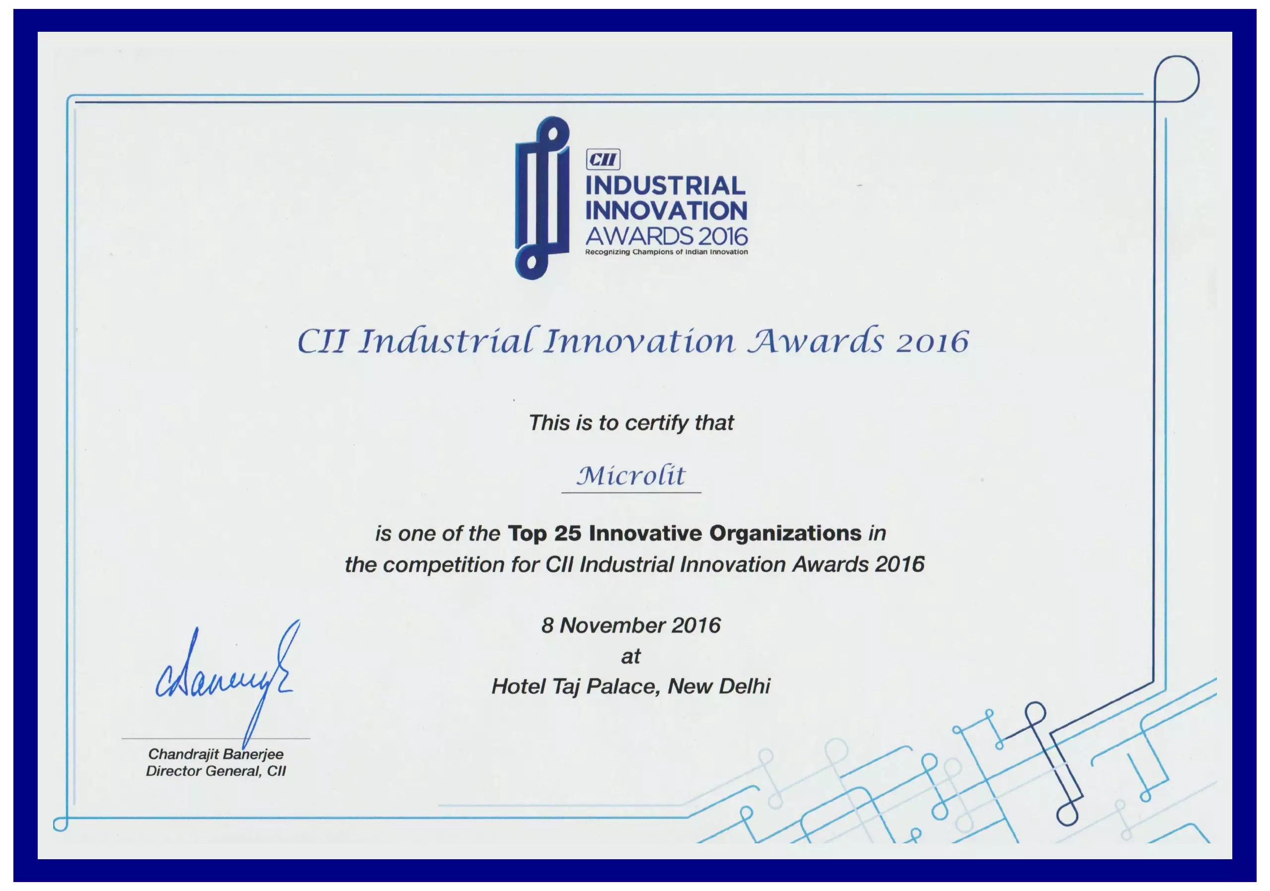 CII Industrial Innovation Awards 2016