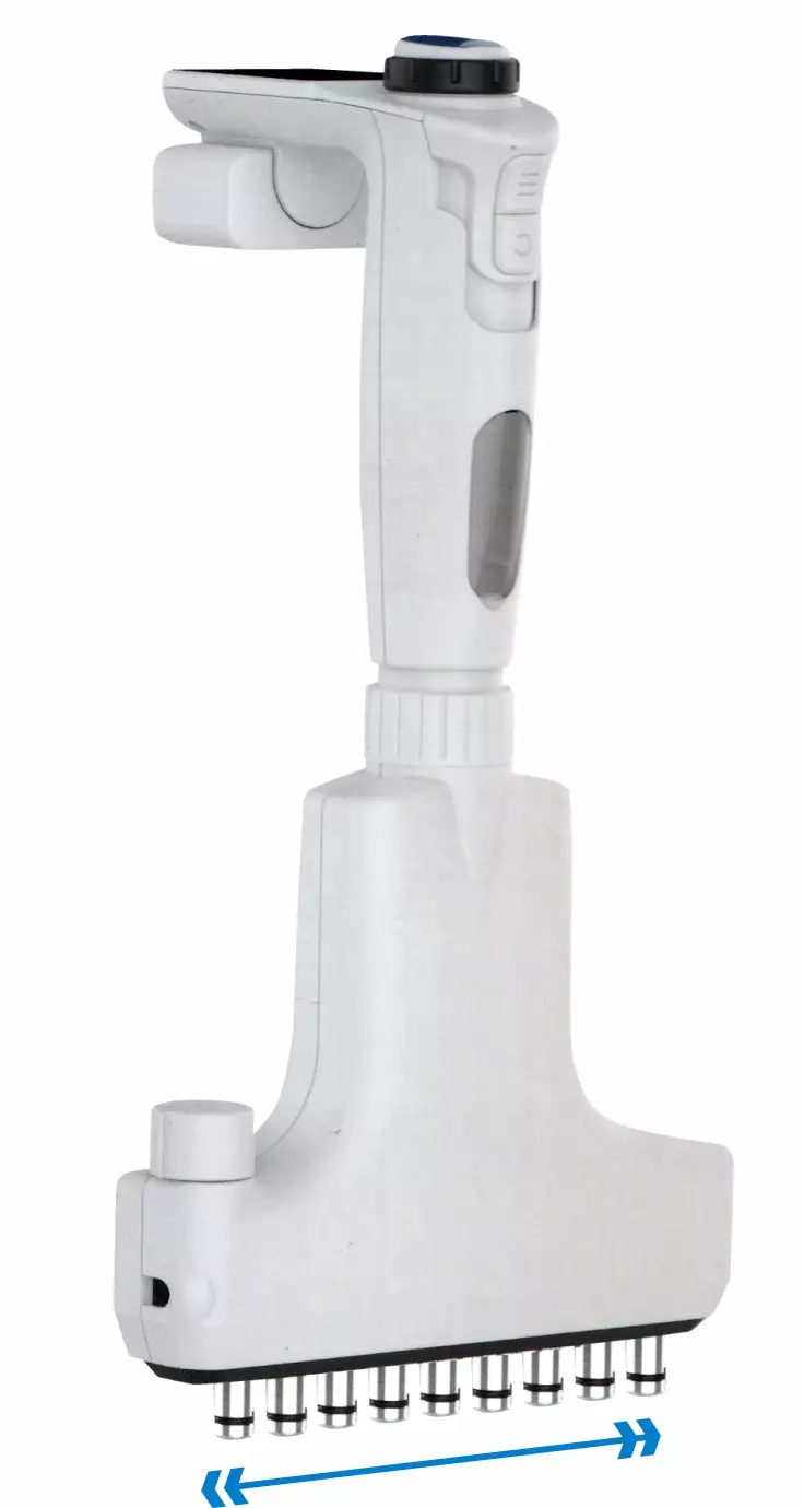 AQUA Multi Channel Adjustable / Variable Spacing Electronic Micropipette (4/6/8/12 Channel)